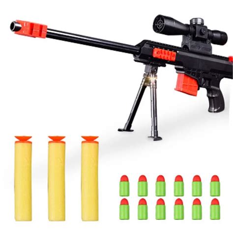 Classic Simulation Rifle Gun Toy Sniper Military Model Soft S Bullet