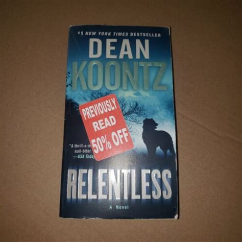 Dean Koontz Relentless Paperback Novel Ebay