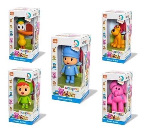 Bonecos De Vinil Turma Do Pocoyo Cardoso Toys Originais Parcelamento