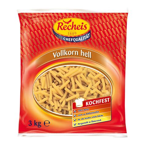 Recheis Vollkorn Hell Makkaroni 3000g