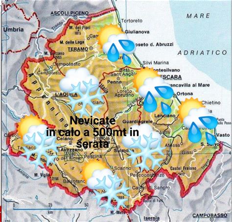 Certa Stampa PREVISIONI PER L ABRUZZO DI GIOVEDÌ 19 GENNAIO