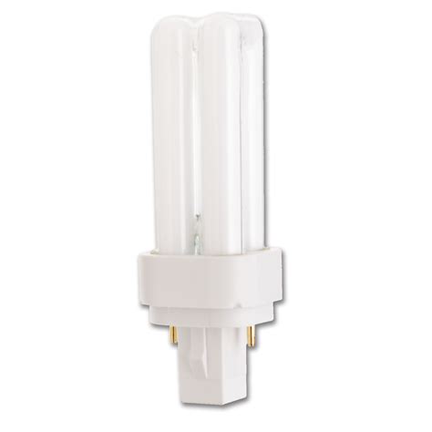 W Double Tube Pin Compact Fluorescent Bulb G Base With