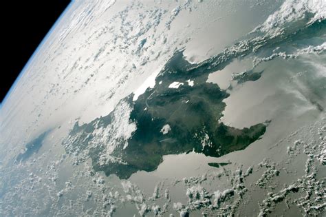 Astronaut View Of Hispaniola In The Caribbean Sea Earth