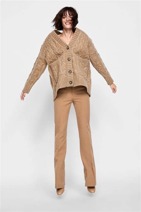 Cable Knit Oversized Cardigan Details £4999 Oversized Knit Cardigan Zara Knitwear