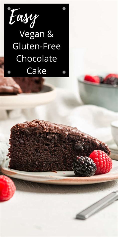 Vegan Chocolate Cake (Gluten-Free) - It's Not Complicated Recipes