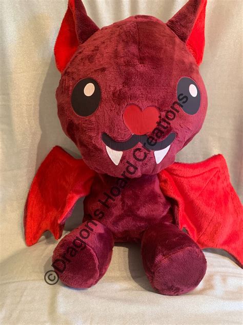 Bat Plushies Monster Spooky Cuddly Soft Stuffed Animal Etsy