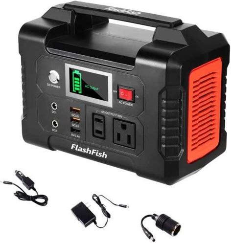 W Portable Power Station Flashfish Mah Solar Generator With