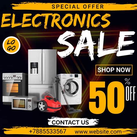 Electronic Sale Poster Template Postermywall