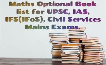 Maths Optional Book List For Upsc Ias Ifos Ifs Civil Services