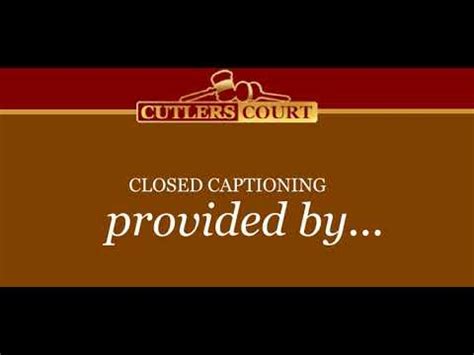 Cutlers Court Closed Captioning Message 2024 UPDATE YouTube