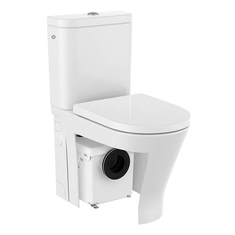 Roca The Gap Round D Trit Rimless Close Coupled Toilet With Macerator