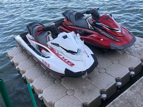 Jetslide Double Jet Ski Drive On Floating Dock Without Posts Candock