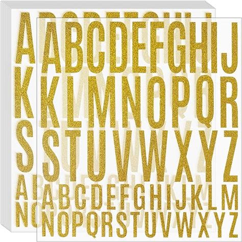 Amazon Waynoda Sheet Pieces Self Adhesive Glitter Letters