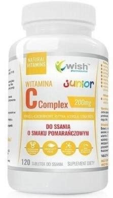 Wish Complex C Junior 120 Tabletek Do Ssania Witamina C Dla Dzieci Na