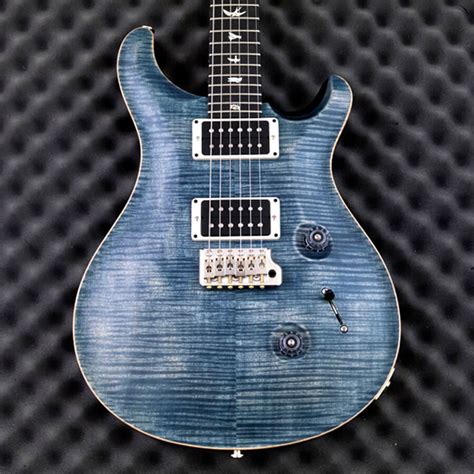 Prs Usa Ltd Edition Custom 24 Faded Whale Blue Satin Finish 10 Top