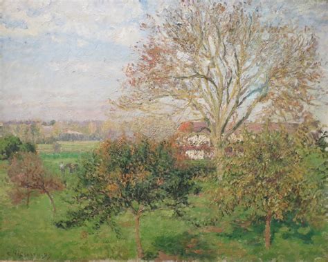 The Big Walnut Tree Autumn Morning Éragny by Camille Pissarro USEUM