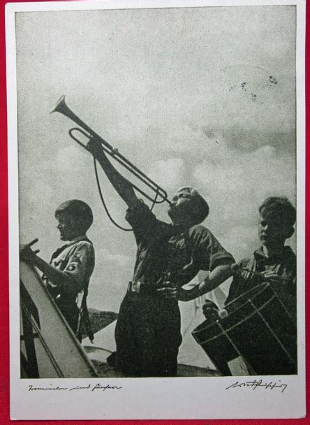 Stewarts Military Antiques German Wwii Postcard Hitler Youth