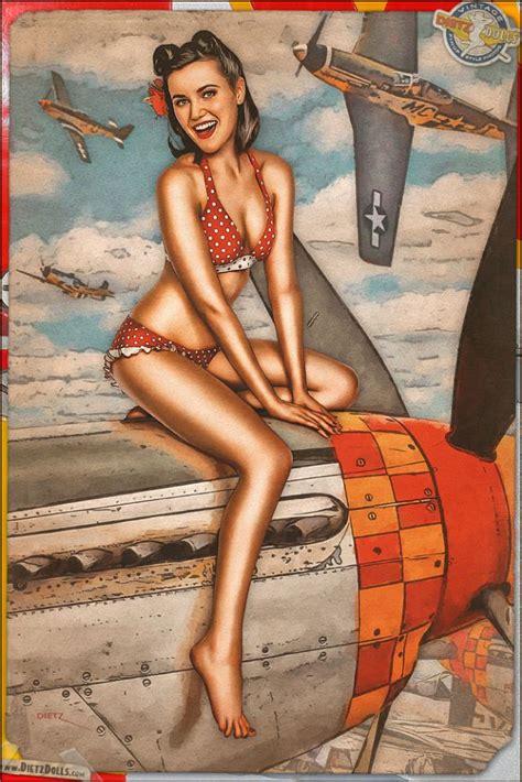 Amazing Airbrushed Style Pin Up Photos That Featured Classic Beauties In The 1940s ~ Vintage