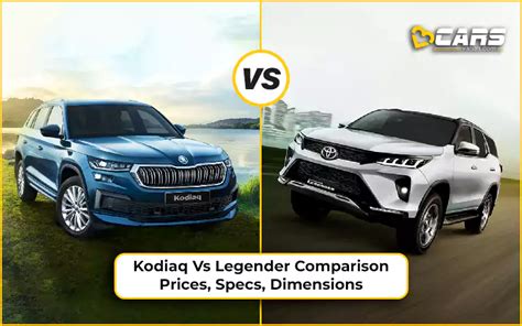 Kodiaq Vs Fortuner Legender Comparison Prices Specs Dimensions