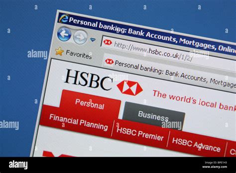 HSBC online banking website Stock Photo - Alamy