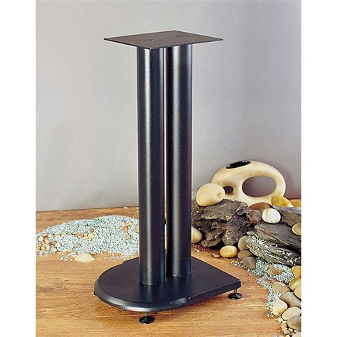 Vti 2 Post Cast Iron Speaker Stands 24 Inch Black Uf24b