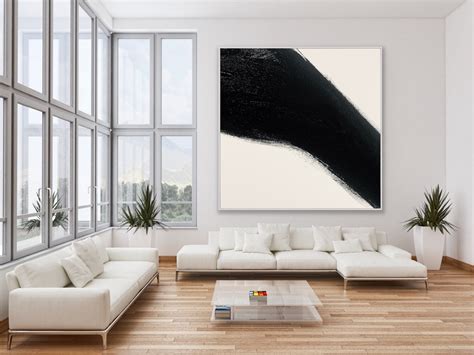 Minimalistic Art White Modern Art Large Wall Art Geometric Art ...