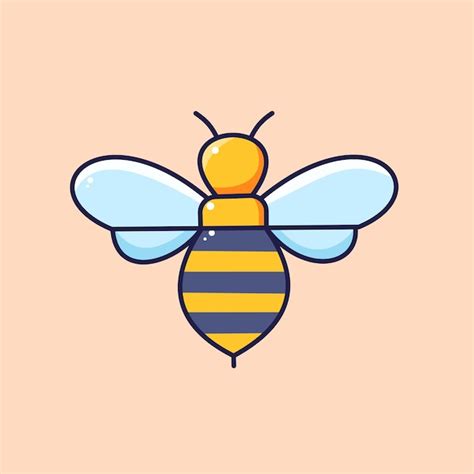 Premium Vector Bee Vector Illustration Flat 2d Icon