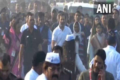 Rahul Gandhi Resumes Bharat Jodo Yatra From Jahanara Village In Madhya