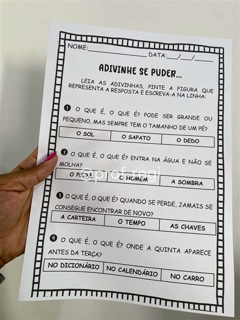 Genero Textual Adivinhas Atividades - Gênero textual – Adivinhas – Prof Regi – Recursos Pedagógicos para ...