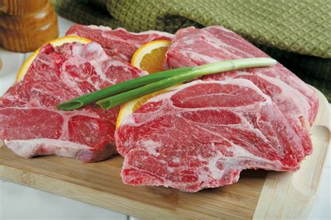 Raw Lamb Shoulder Chop Prepared Food Photos Inc