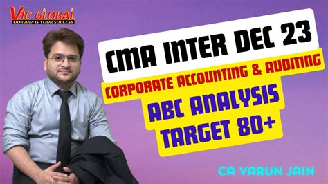 Cma Inter Corporate Accounts And Audit Abc Analysis Dec 23