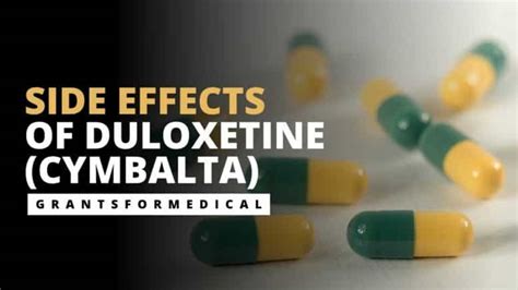 The Side Effects Of Duloxetine Cymbalta