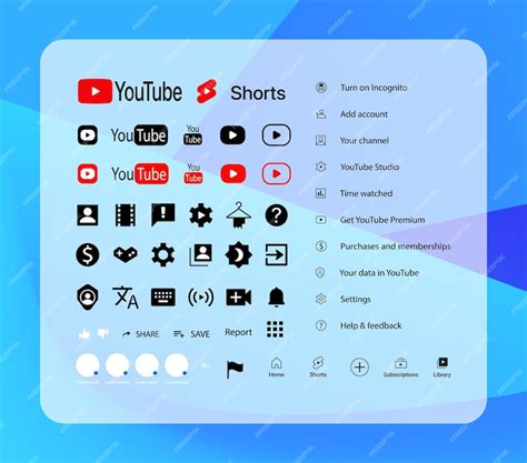 Premium Vector Youtube Button Icon Set Screen Social Media And Social