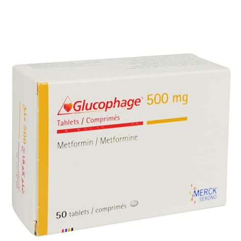 Glucophage 500mg 50 Tablets Pharma Company Store