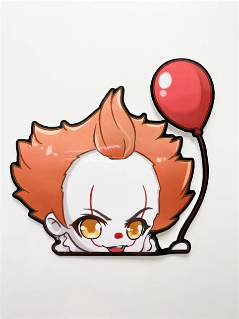 It Pennywise Horror Peeker Decal Vinyl Stickers Jdm Stuff