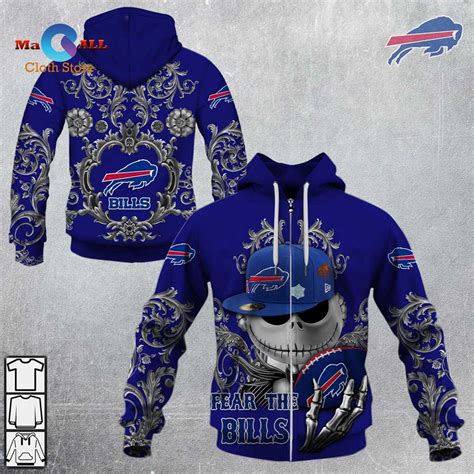 New Nfl Buffalo Bills Jack Hoodie 3d Macall Cloth Store