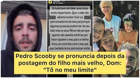 Pedro Scooby Se Pronuncia Depois De Postagem Do Filho Mais Velho Dom