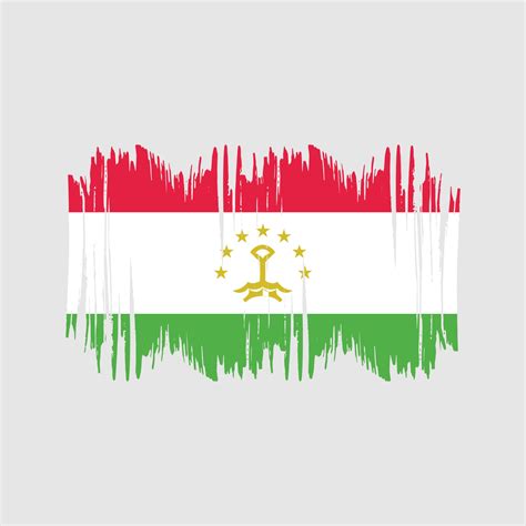 Tajikistan Flag Vector Brush. National Flag Brush Vector 11428814 ...