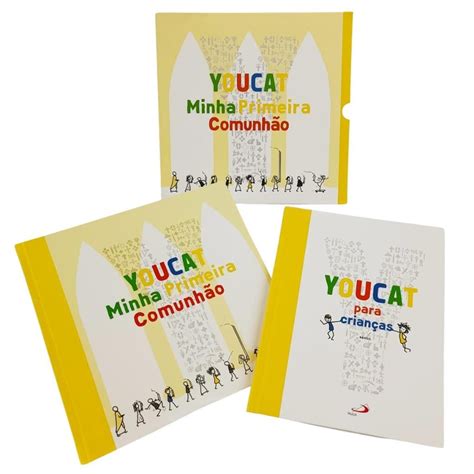 Box Livro Colecao Youcat Minha Primeira Comunhao Kit Biblia Da Crianca