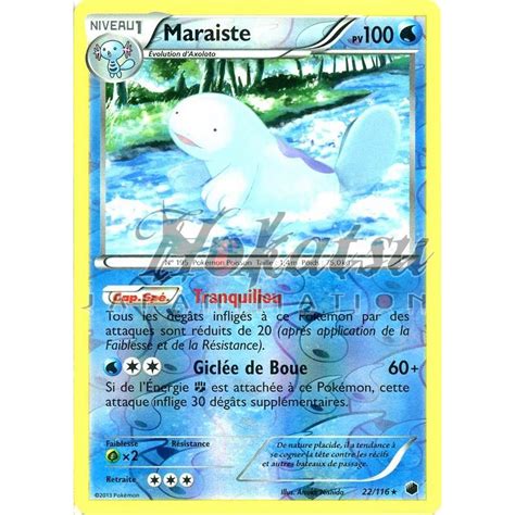 Achat PKM Reverse 022 116 Maraiste NB09 Glaciation Plasma Pokemon