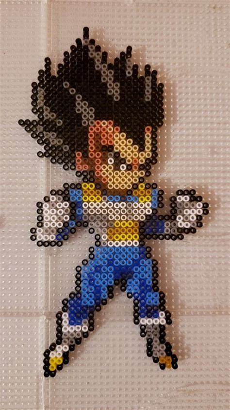 Vegeta Dragon Ball Super Hama Beads Perler Bead Art Perler Bead Patterns Easy Perler Bead