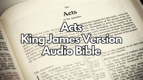 Acts King James Version Audio Bible YouTube