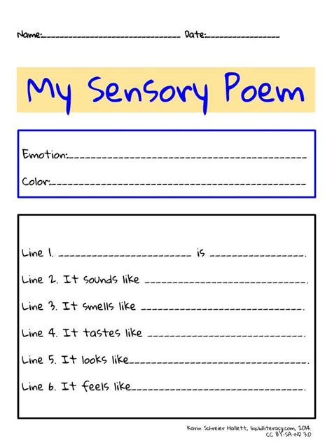 Poem Templates Free