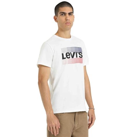 Ripley POLO MANGA CORTA ALGODÓN HOMBRE LEVI S BLANCO GRAPHIC TEE