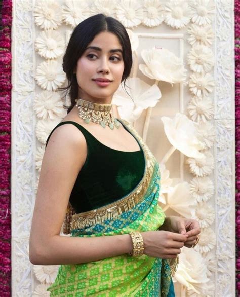 All The Times Janhvi Kapoor Wowed In Elegant Saris Lifestyle Gallery News The Indian Express