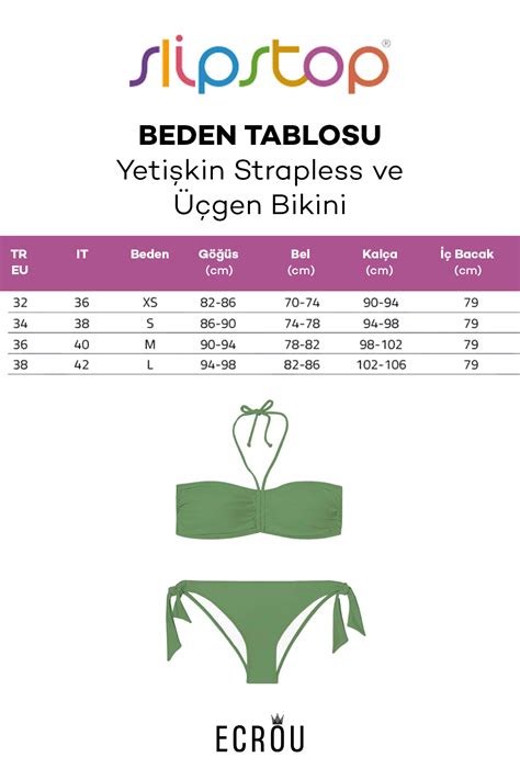 Slipstop Kadın Basil Bikini Strapless