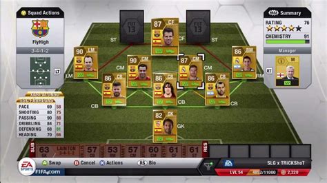 Fifa Ultimate Team K Liga Bbva Squad Builder Two Rated