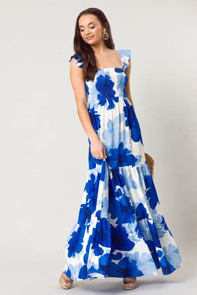 Double Bloom Maxi New Arrivals The Blue Door Boutique