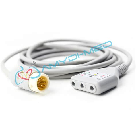 For PHILIPS Round 12P 3 Leads Ecg Trunk Cable Spo2 Sensor