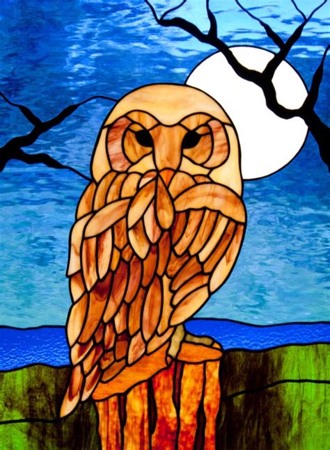 Easy Owl Stained Glass Patterns Glass Designs